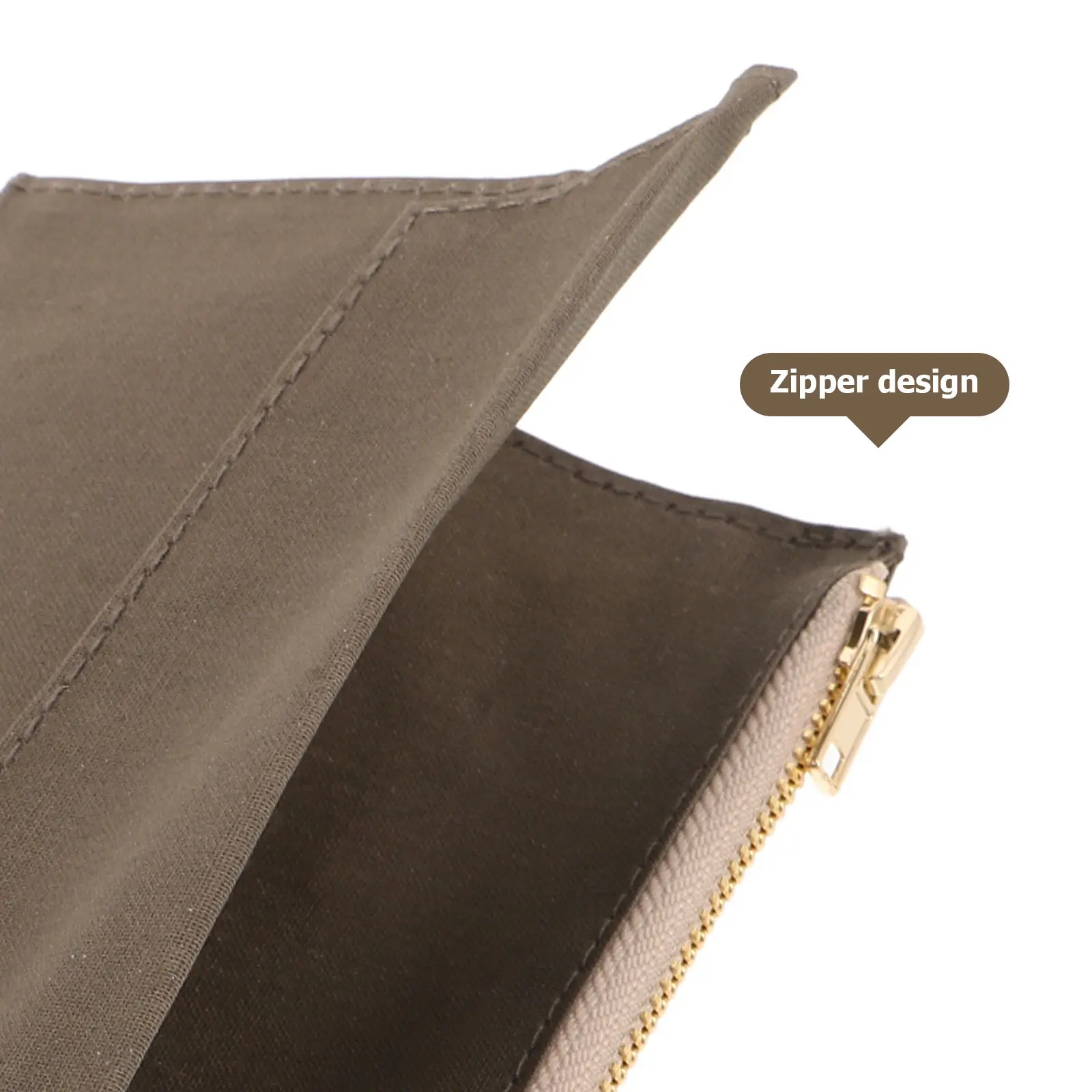 Travel Pocket Notebook Cover Olive Green Secure Zipper Organizer Case Lightweight Portable Journal Storage Fieldwork notes Pouch