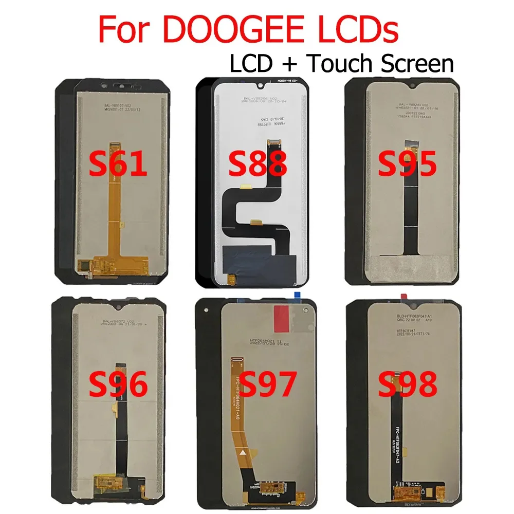 For DOOGEE LCD Original Display + Touch Screen Replacement For DOOGEE S68 S88 S89 S86 S55 S35 S80 S41 S40 S61 Pro LCD Assembly