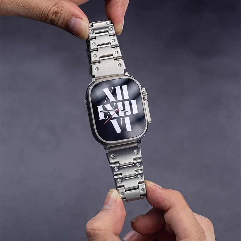 

Luxury Stainless Steel Band For Apple Watch Ultra 10 9 8 7 6 5 Metal Bracelet Strap For iWatch 38mm 40 41mm 42mm 45mm 46mm 49mm