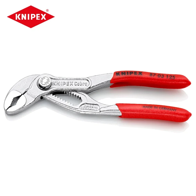 KNIPEX Cobra 87 03 125 High-Tech Water Pump Pliers Chrome-plated 125mm