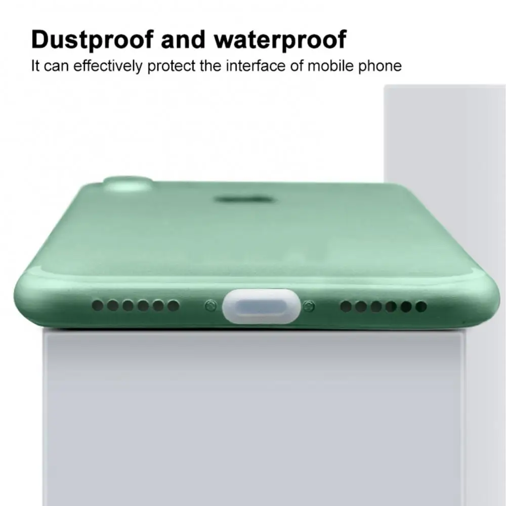 Case Wear resistant for iPhone Silicone 5Pcs/1set Dustproof Phone Earphone Tablet Dust Plugs Dustproof Plug 5S for case