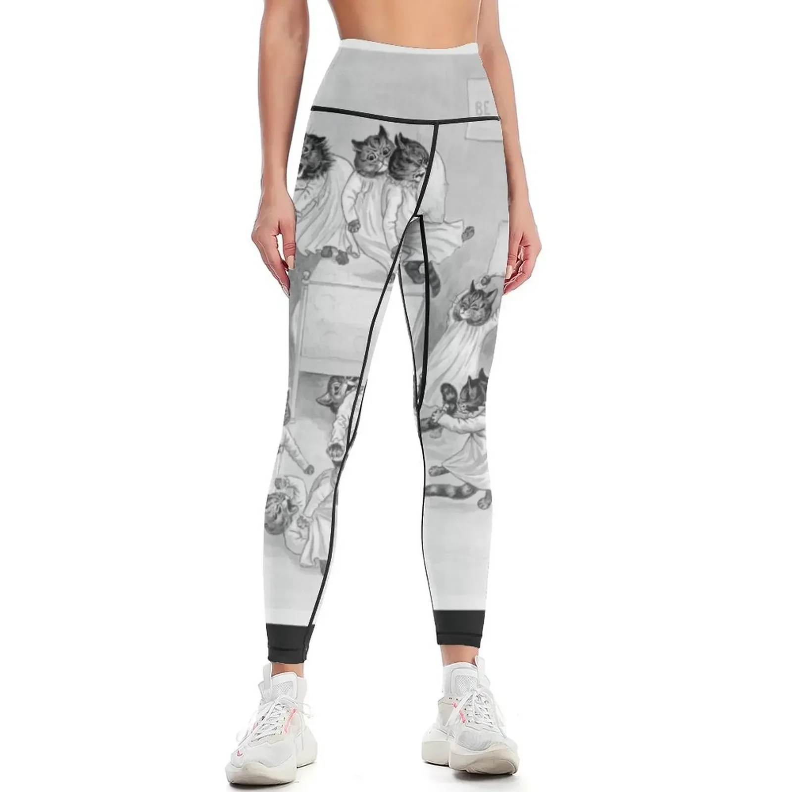

Kittens Just Can't Be Good - Louis Wain's Cat's Dormitory Leggings Sports pants for jogging pants Sports female Womens Leggings