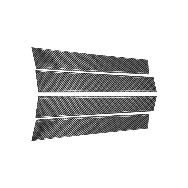 Carbon Fiber Car Door Pillar Post Trim Sticker For Volkswagen Golf 8 MK8 Window B-pillars Styling car accessories