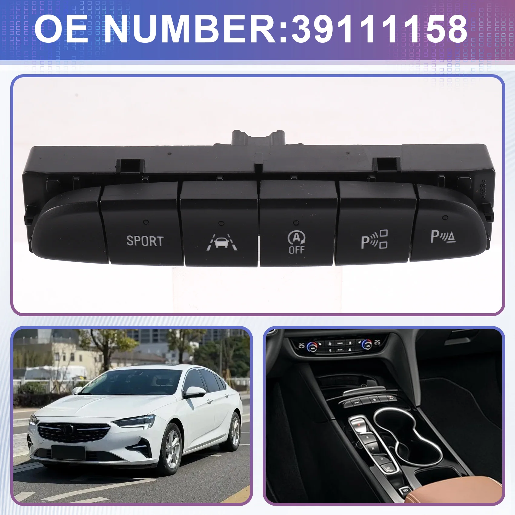 ac29-Parking Distance Control PDC Lane Assist Switch 39111158 New For Opel Insignia B Buick Cadillac