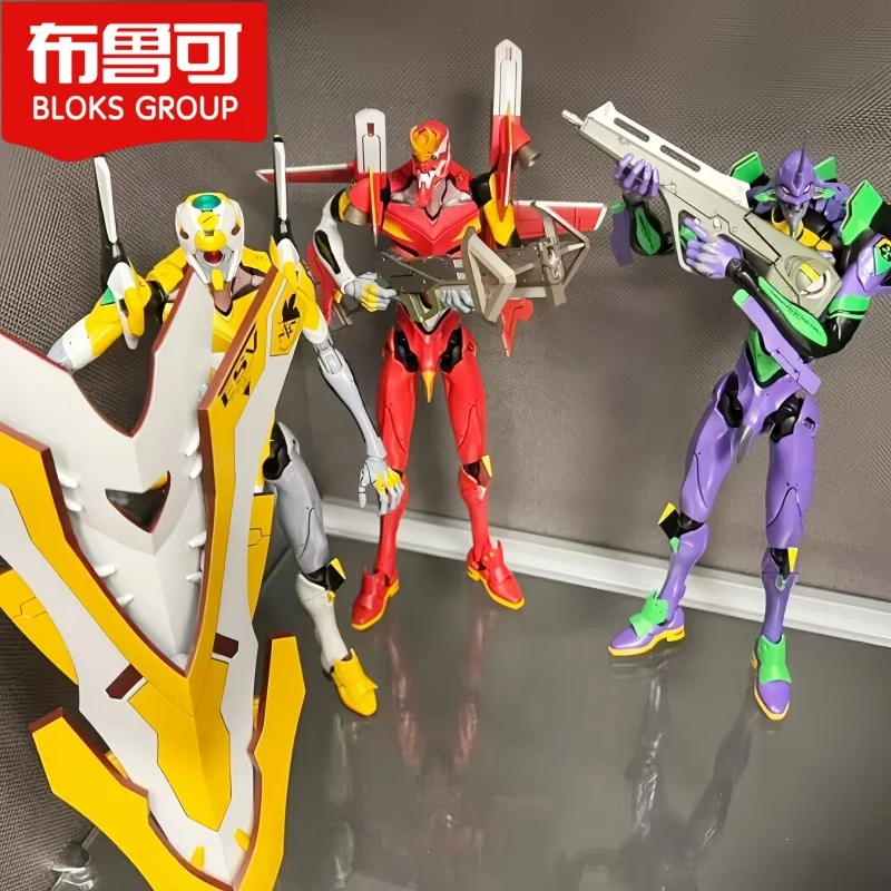 

Горячие оригинальные Blokees Eva, аниме-фигурка, неоновая Genesis Evangelion, фигурки Eva00, прототип Ayanami Rei, сборная модель, комплект, кукла в подарок