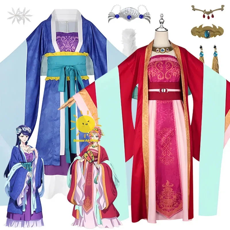 Cosplay de Anime Gyokuyou Lihua, disfraz de Los Diarios de la Apotecaria, vestido, abrigo, corsé y accesorios para la cabeza, ideal para fiestas de Halloween, para adultos y mujeres.