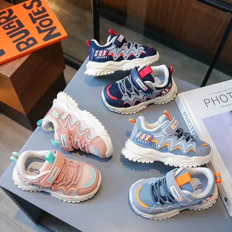 New Kids Breathable Children's Sports Shoes, Soft Sole, Non-slip Mesh 2026 Fashionable Outdoor Sneakers Boys Girls Casual Kids