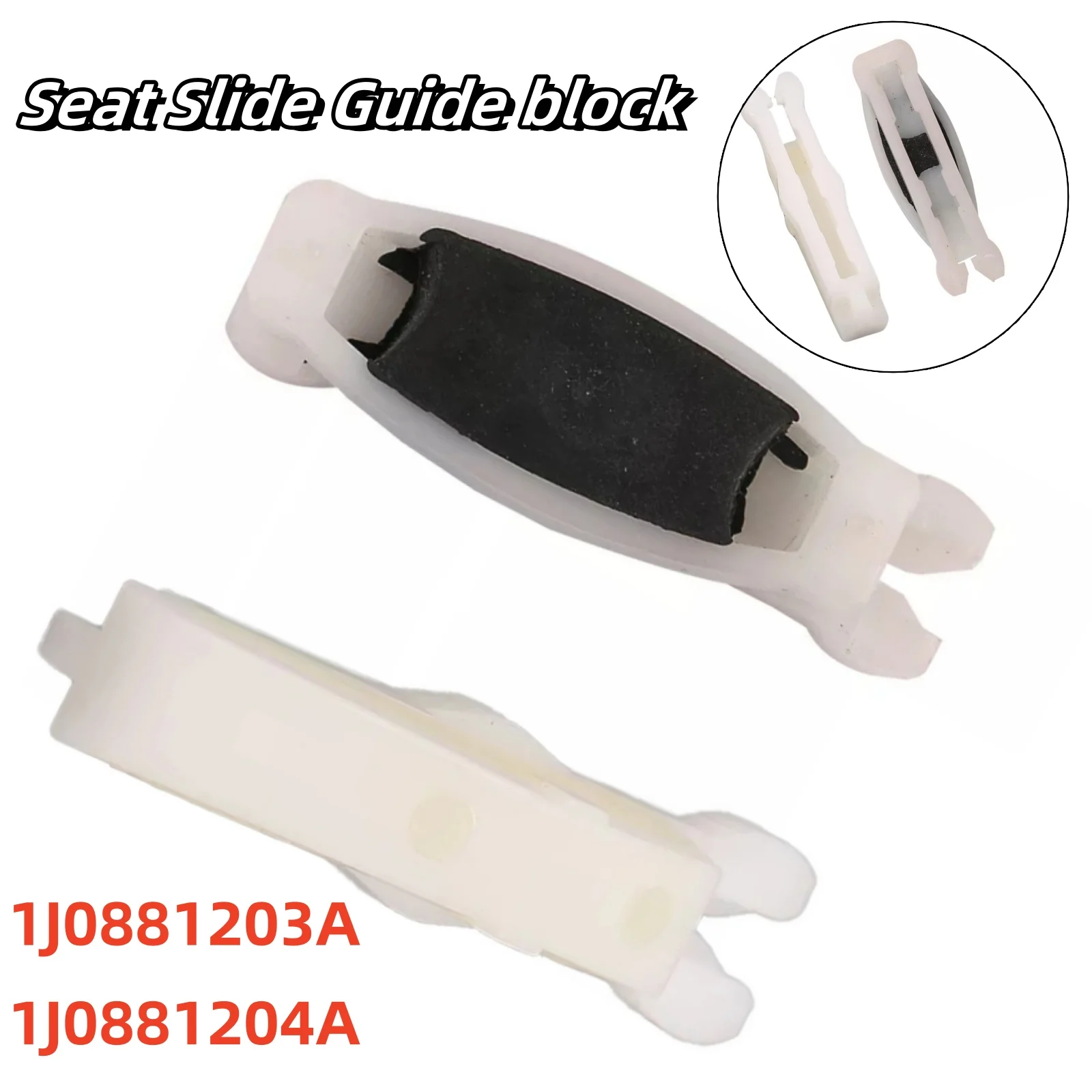 2pcs Car Seat Slide Guide Block Seat Slider 1J0881203A 1J0881204A For A6 For Bora For Golf 4 For Passat For B5 Left Right