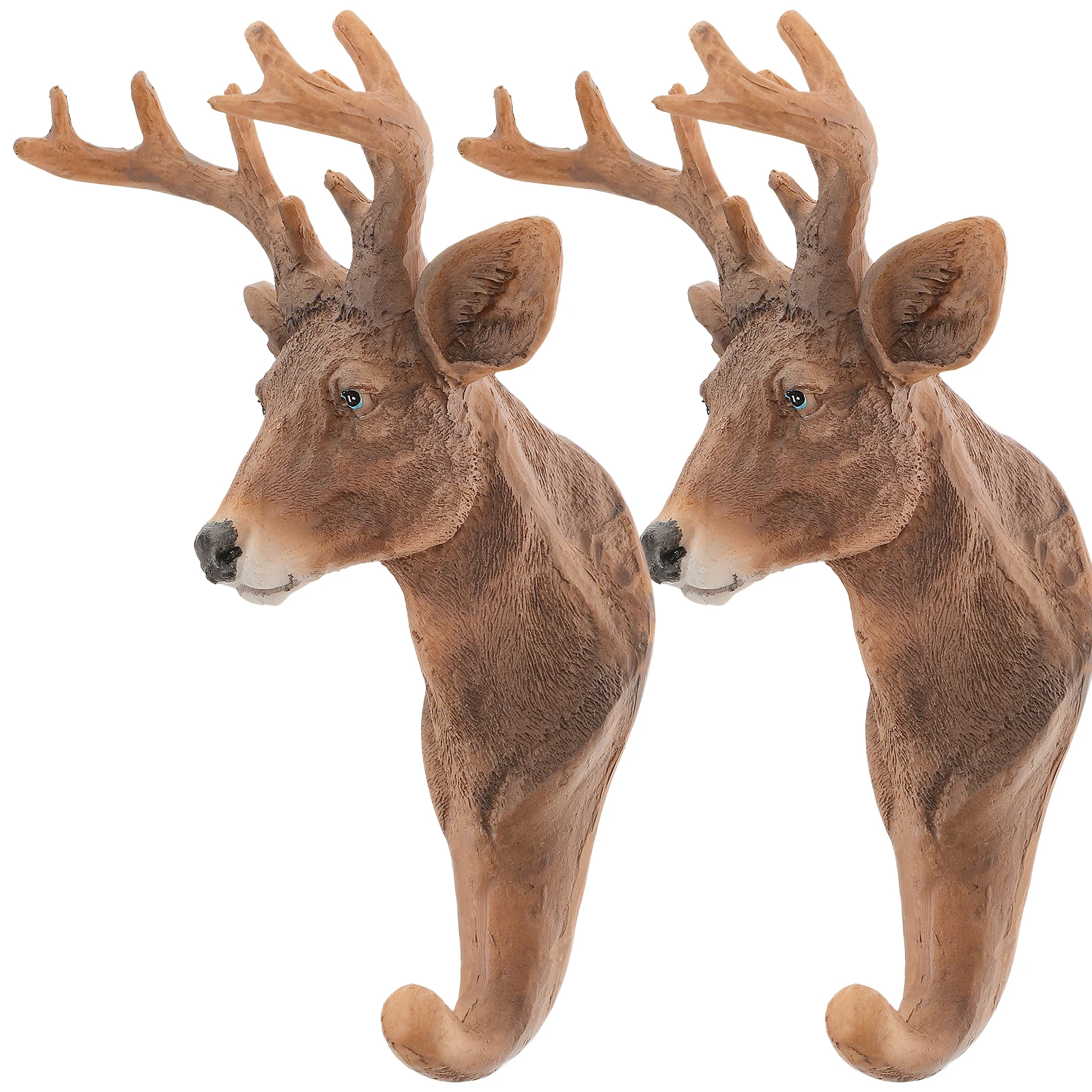 

2pc DeerHeadHooks Head Hooks MultiPurpose Home Bedroom LivingRoom Storage Hooks StorageHooks Wall Hangers KeyHooks