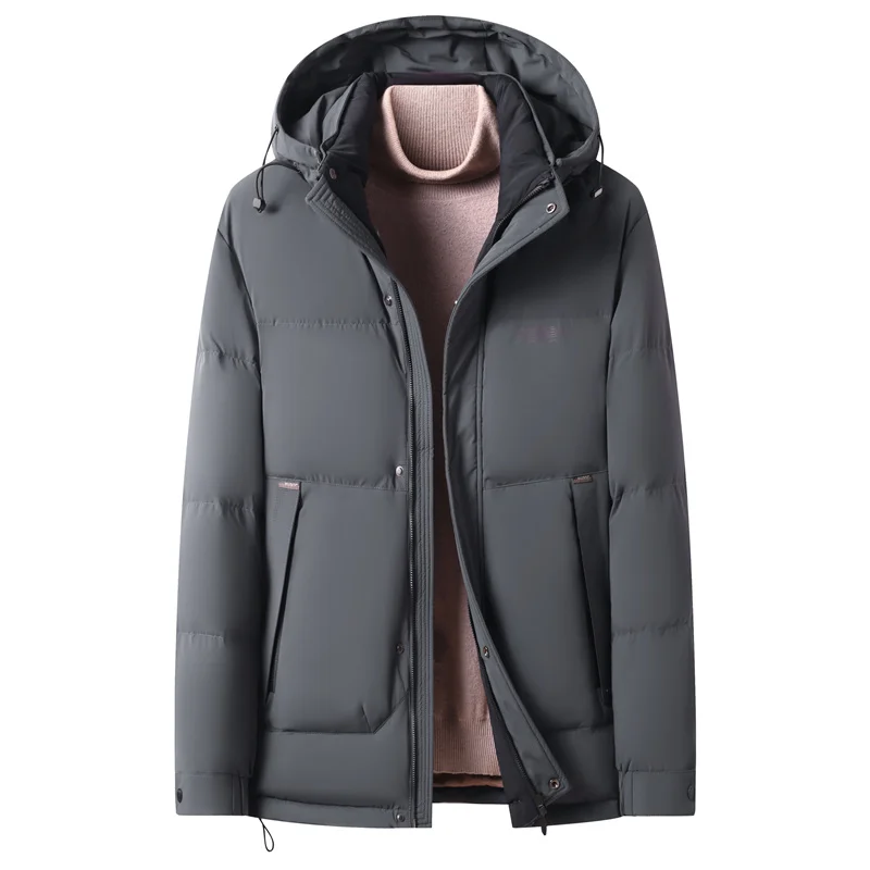 Yeae roupas de grife dos homens com capuz inverno curto para baixo jaqueta puffer masculino estofamento roupas frias acolchoadas homem jaquetas novo em casacos