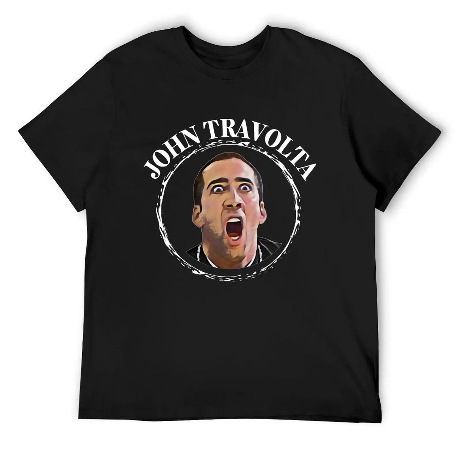 

Nicolas Cage Stage Name Actor Filmmaker Coppola Received Many Awards Face Off Design White Cool Gif T-Shirt