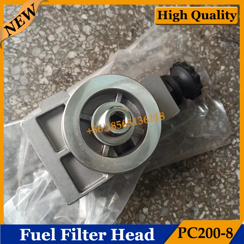 6754-71-7200 Fuel Pump Fuel Filter Head For PC200-8 PC240-8 Excavator Engine Parts