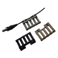Tactical Picatinny 5 slot 20mm Rail Cover PEQ 15 DBAL M300 M600 Airsoft rifle Accessories Pressure Switch Wire Holder Wire Loom