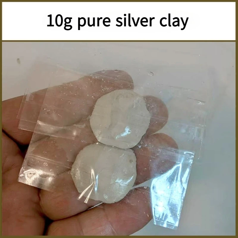 Silver Clay 5g/pack 999 Silver for Handmade DIY Silver Jewelry Pendant Ring Metal Pottery Handmade Gift