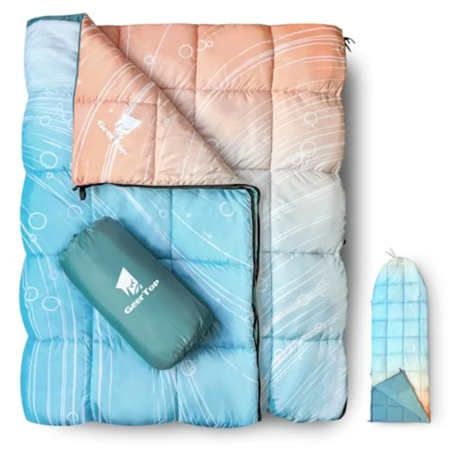 

Lightweight Outdoor Camping Blankets for Adults, Compact Travel Blanket for Hiking Backpacking All Weather Sleeping Bag Quilt f