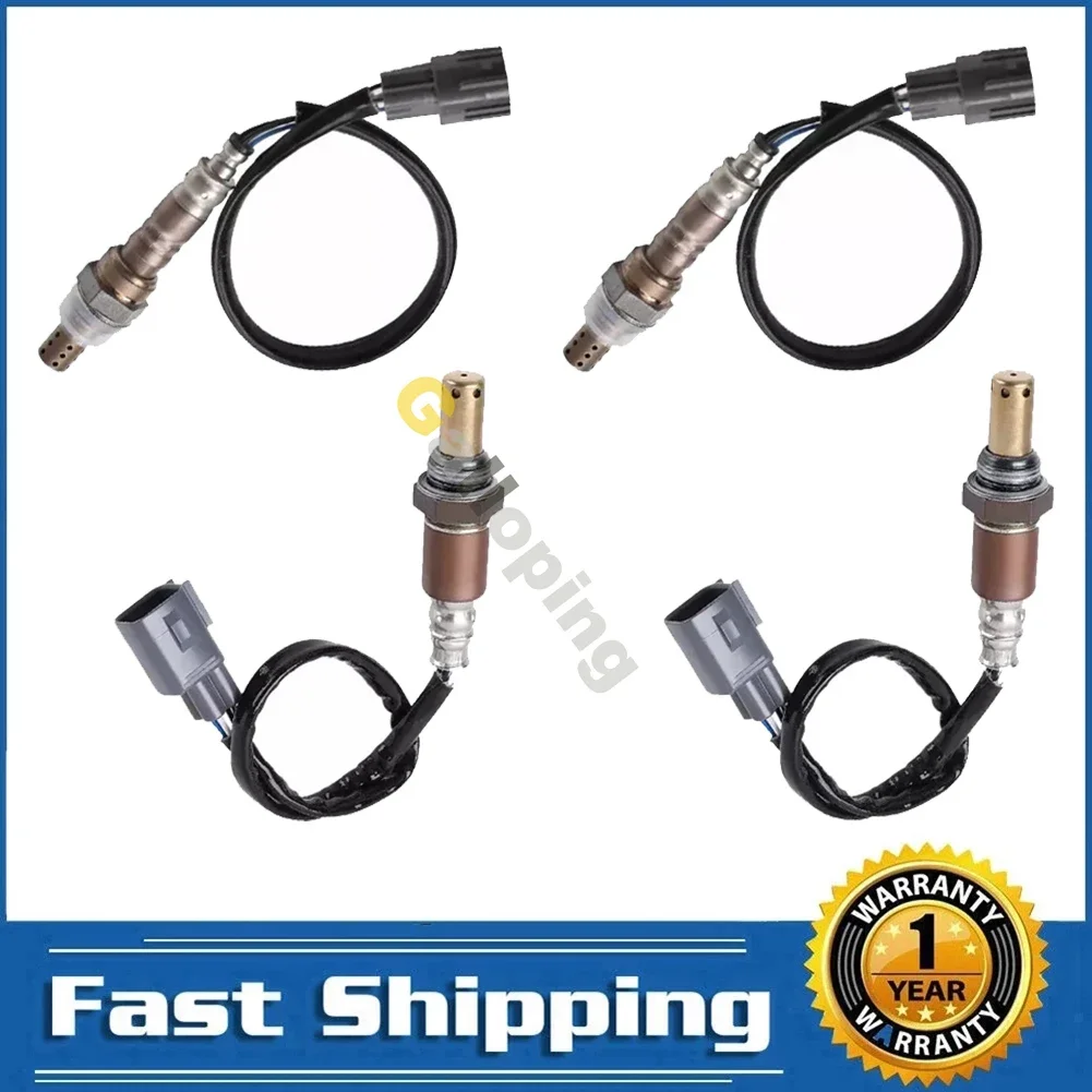 4pcs O2 Oxygen Sensor Bank 1 2 for Toyota Tundra 2005 4.0L V6 2006 4.7L V8 Upstream Downstream Front Rear 234-9051 234-4260