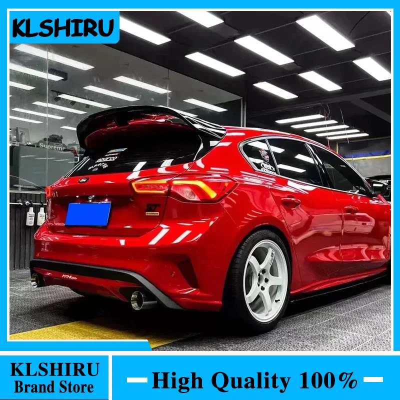 For focus ST Line hatchback sports spoiler extension cap tail ABS texture bright black special vehicle supplies 2019 2021 2022