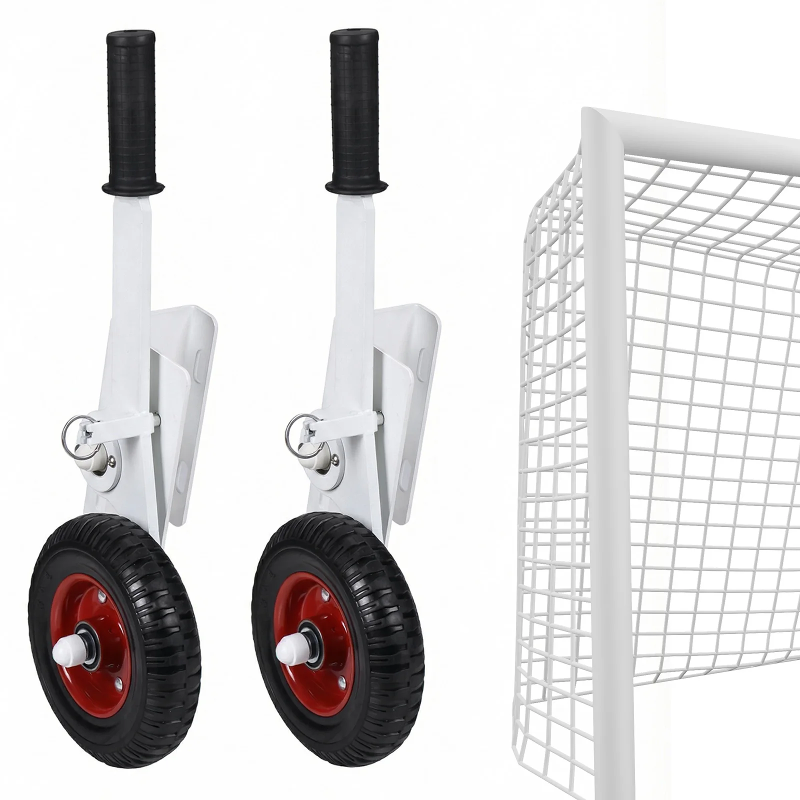 

Комплект колес для перемещения ворот с высокоподъемными резиновыми шинами, вращающимися и откидывающимися, грузоподъемность 1300 фунтов, для откатных/сдвижных ворот