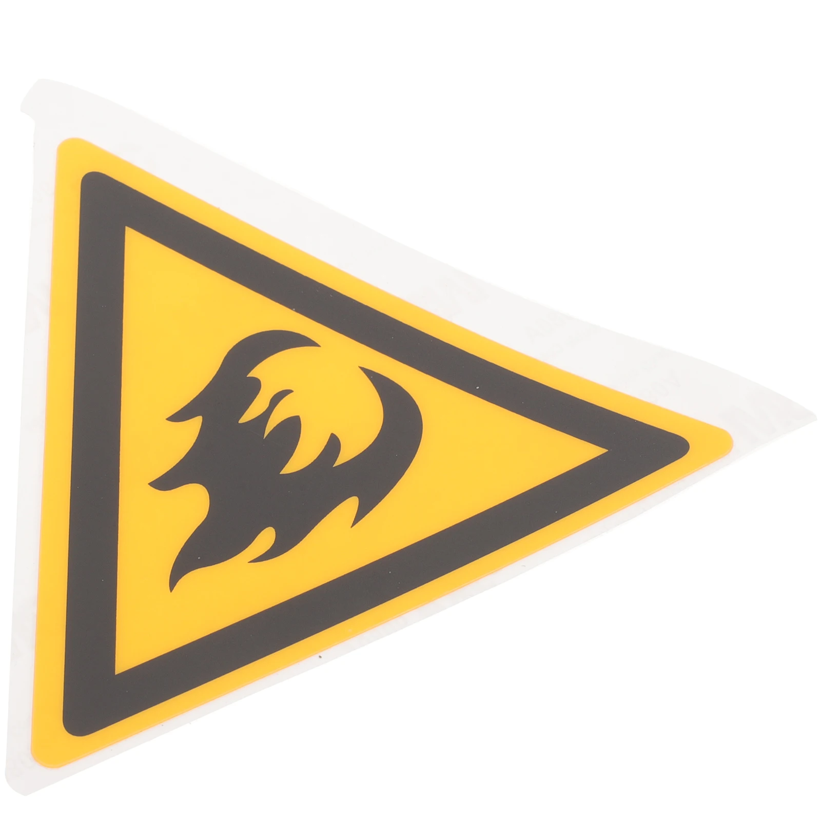 Warning Sign Fire Safety Label Pet Adhesive Decal For Factory School Public Places