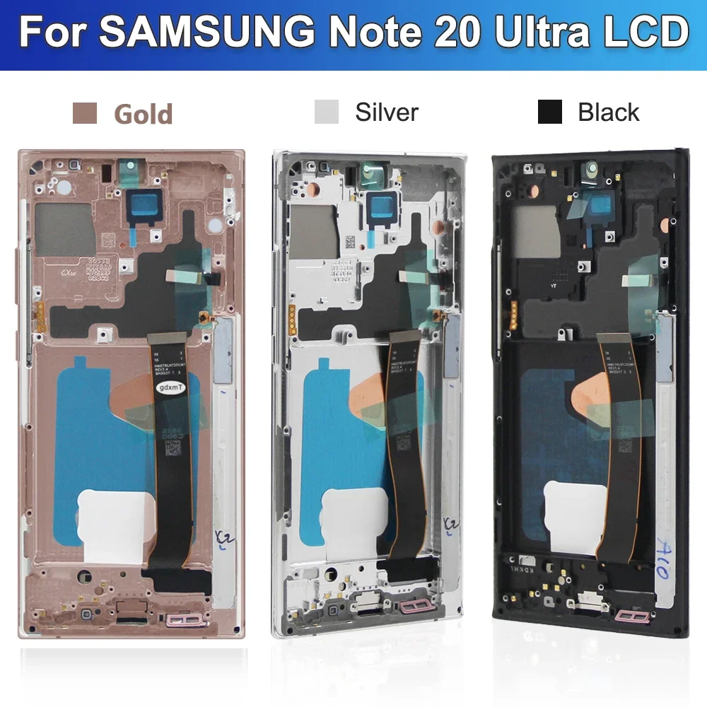 For AMOLED For Samsung Note 20 Ultra N986B N985 N985F Display Note20 Ultra 5G SM-N986F LCD Touch Screen Support Fingerprint