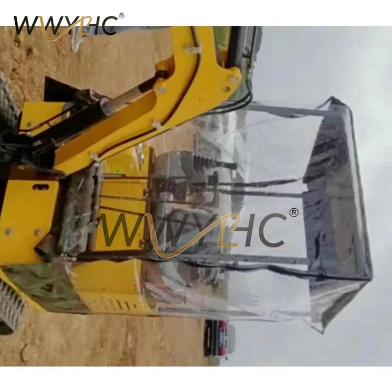 Mini Excavator Cover Waterproof Dustproof Protective Exterior Snow Protection Cover For 1 Ton & 1.2 Ton Mini Excavator Diggers