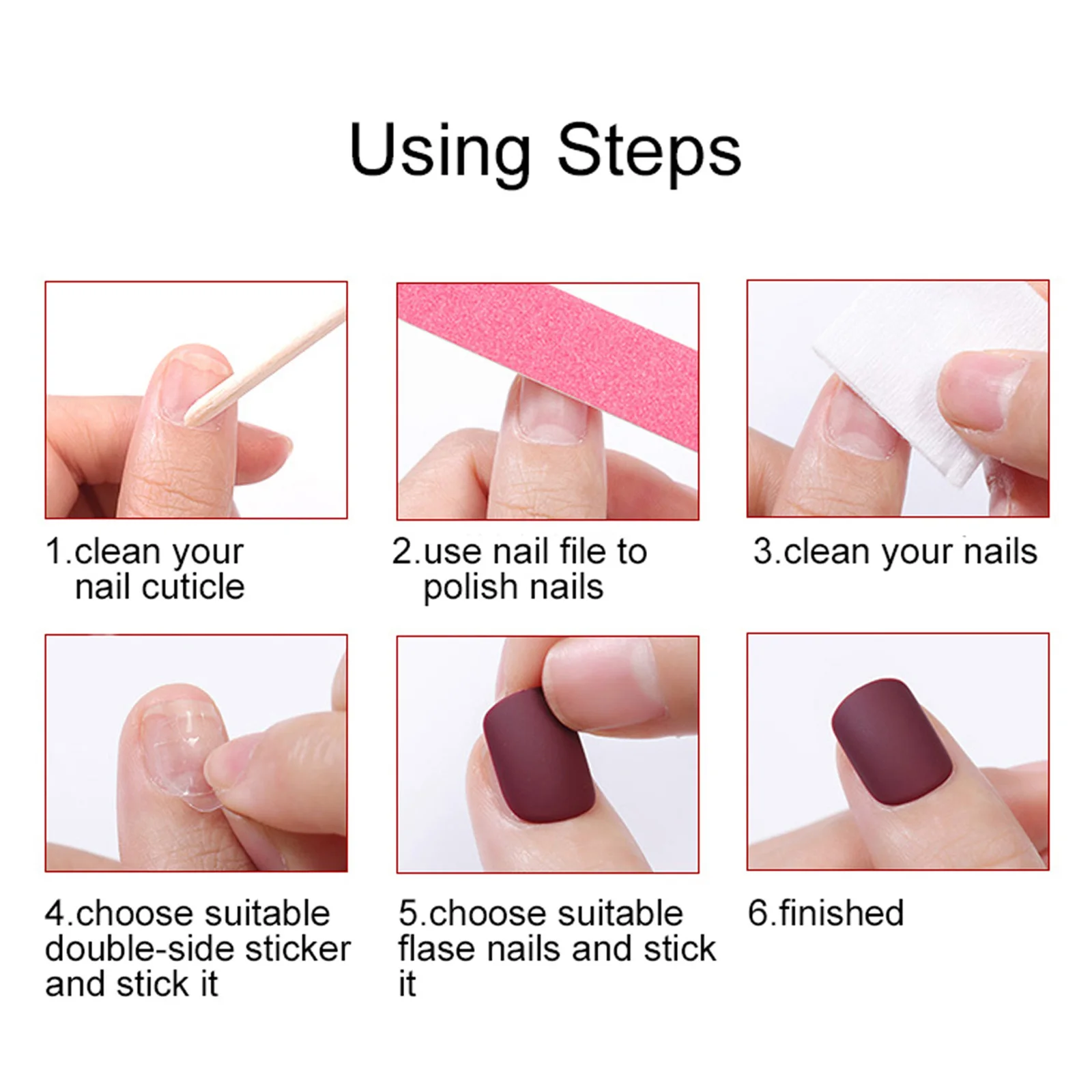 100 قطعة ماتي طويل نعش راقصة الباليه الأظافر كاذبة غطاء كامل مسمار نصائح اضغط على الأظافر مانيكير أدوات التجميل أظافر طويلة نصائح #3