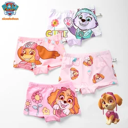 4pcs/set Original Bag Genuine Paw Patrol Girls underwear Skye Rubble Liberty Eeverst Boxer Briefs Four Season baby Cotton shorts