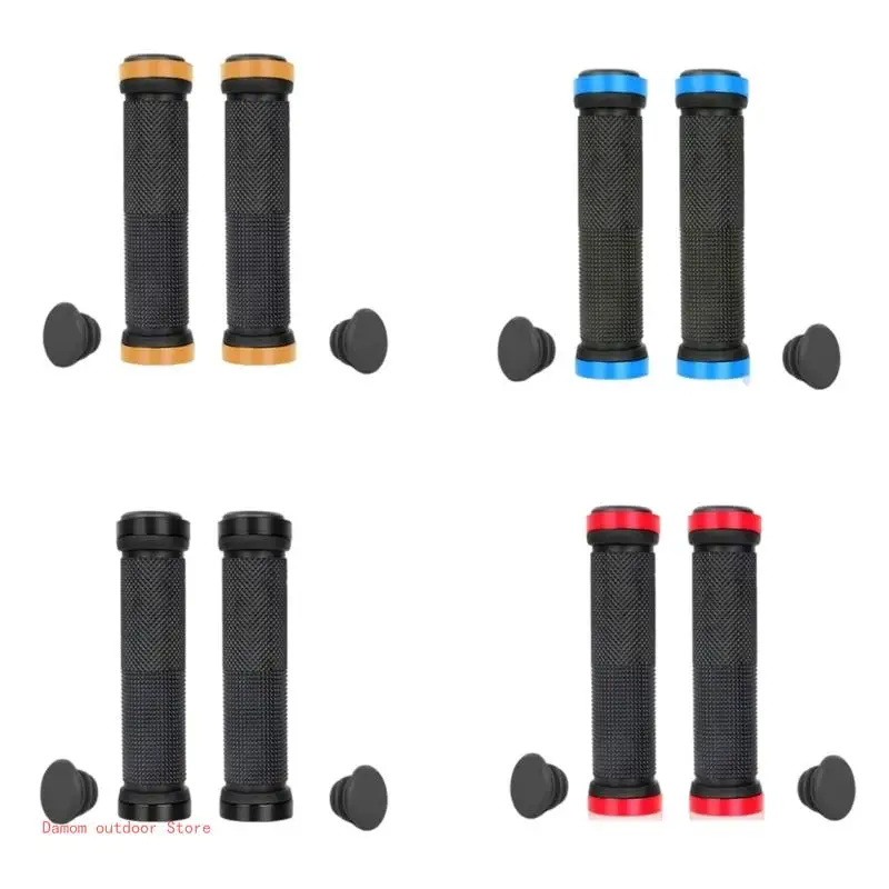 Mountain Bike Handlebar Grips Cycling Handlebar Sleeve Nonslip Bilateral Locks Cycling Handle Grips Easily to Install