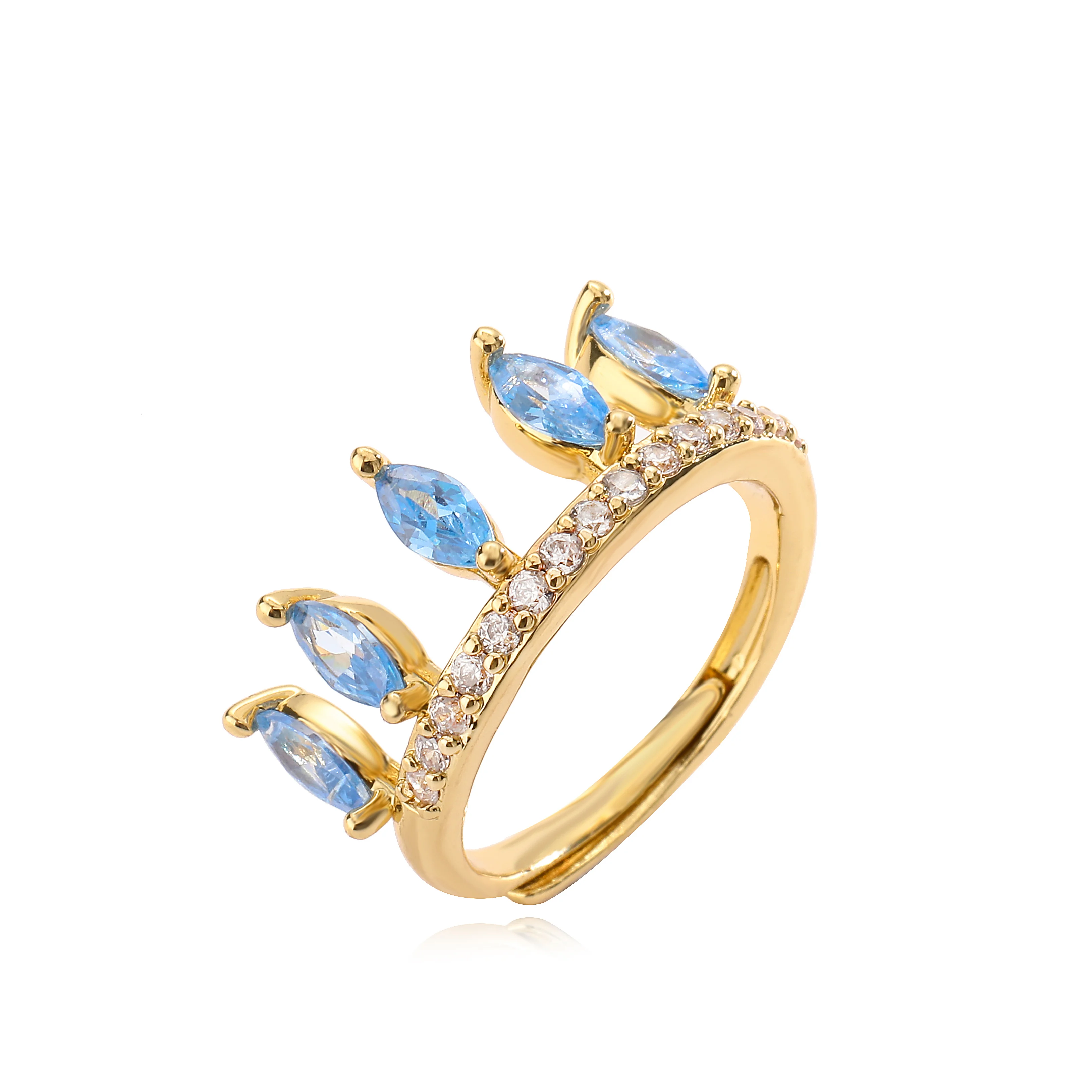 خواتم زركون مرصعة بالكامل للسيدات ، لون ذهبي ، مجوهرات حفلات بسيطة ، إكسسوارات يومية عصرية