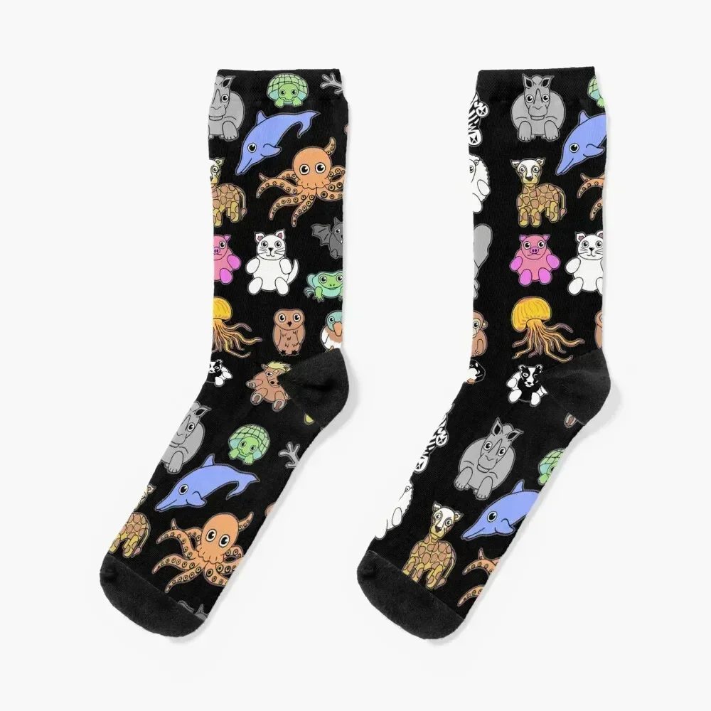 

Animals Pattern Socks halloween funny sock golf sheer Socks Male Women's
