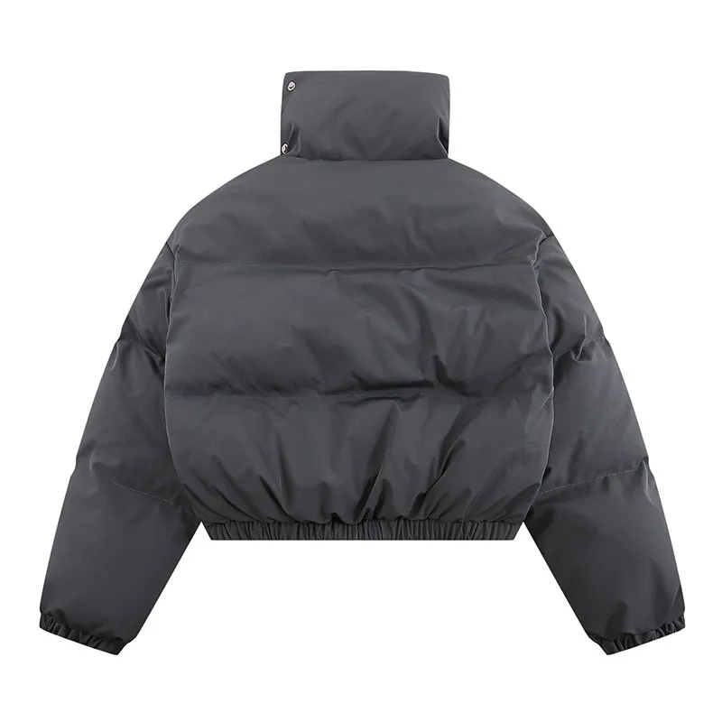 2023 짧은 패딩 점퍼, 여성용 겨울 코트, 따뜻한 의류, 여성용 겉옷, 패딩 의류