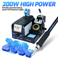 WEP 200W Precision Soldering Station C245 C210 Fast Heating Electric Soldering Iron Kit Desoldering Rework Tool For Phone982D SE