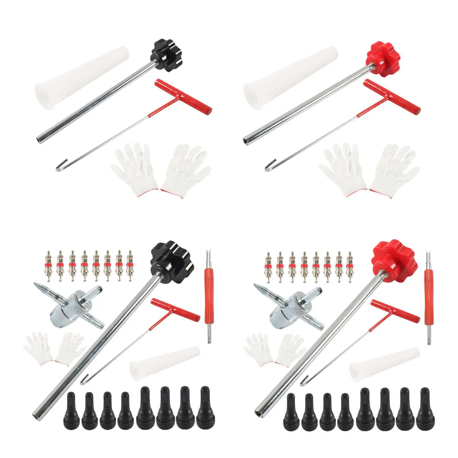 Quick Change Tire Valve Tool Kit Installation Kit Wear Resistant High Performance Removal Tool for ATV Truck Motorcycle Car