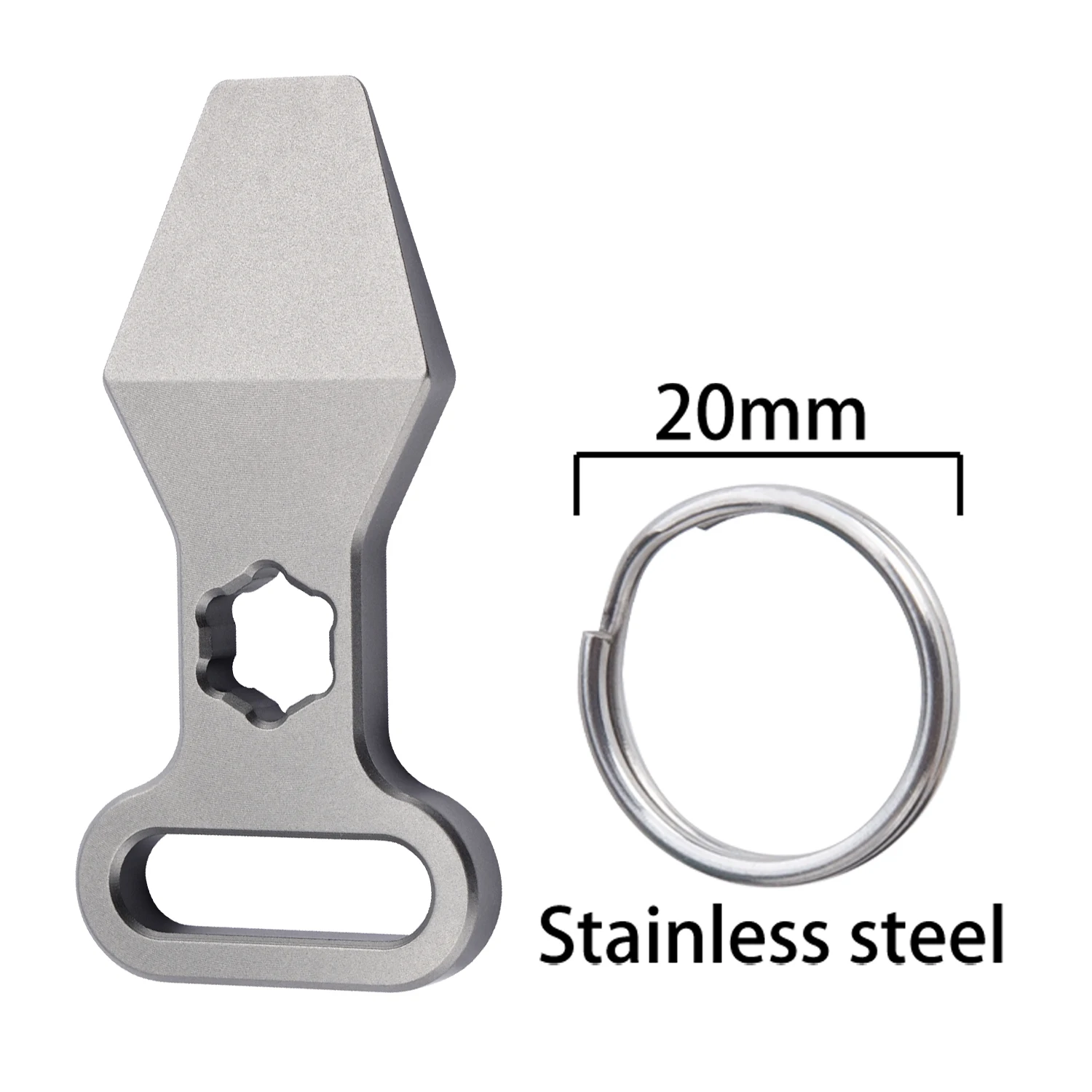 Edc Carry Accessories - Porte-clés multifonctionnel en alliage de titane