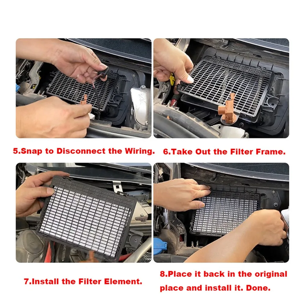 #91V Cabin Filter ,External Cabin Filter 4KD819408 for Audi A6 C8 5Th A6 Allroad Quattro (White) - view 4