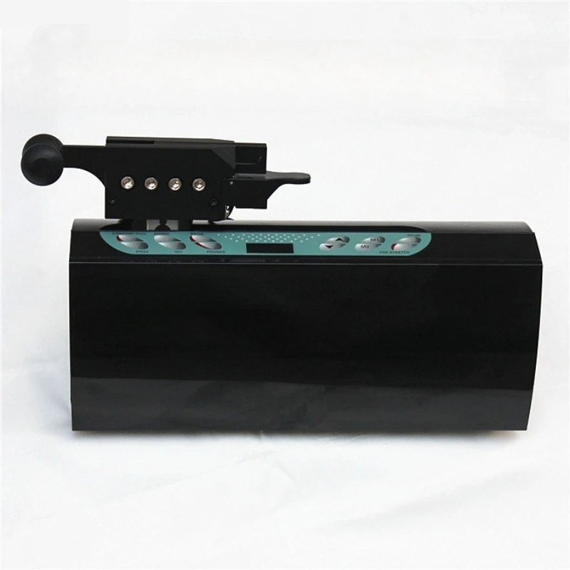 Badminton racket pulling machine, threading machine, computer pulling head