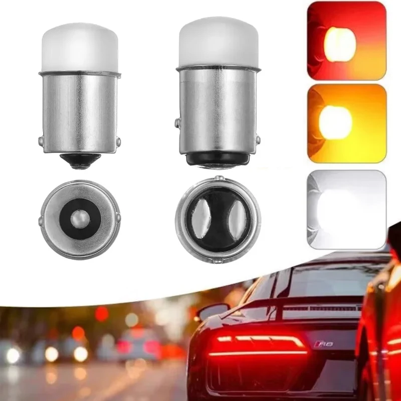 5PCS LED Car Signal Light 12V Daytime Running/Turn Signal Light Three Colours Low Power Consumption Spotlight High Brightness