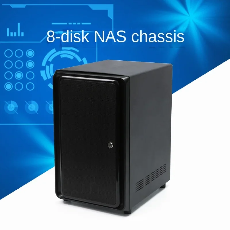 

8-bay NAS chassis, 8-bay NAS hot swappable ITX mini tower home network storage chassis
