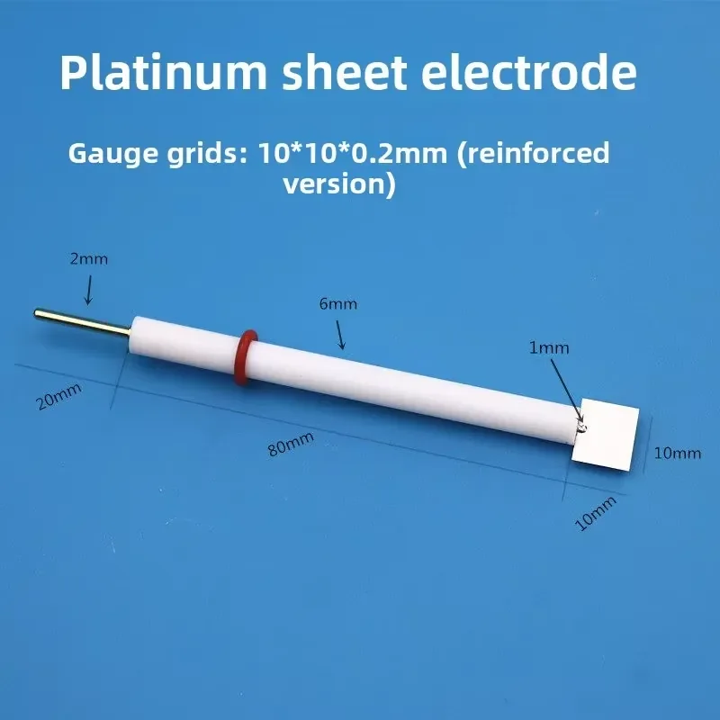2026 Hot Sale 99.99% High Purity Platinum Sheet Electrode 10*10*0.1mm Customizable Platinum Electrode for Laboratory Research