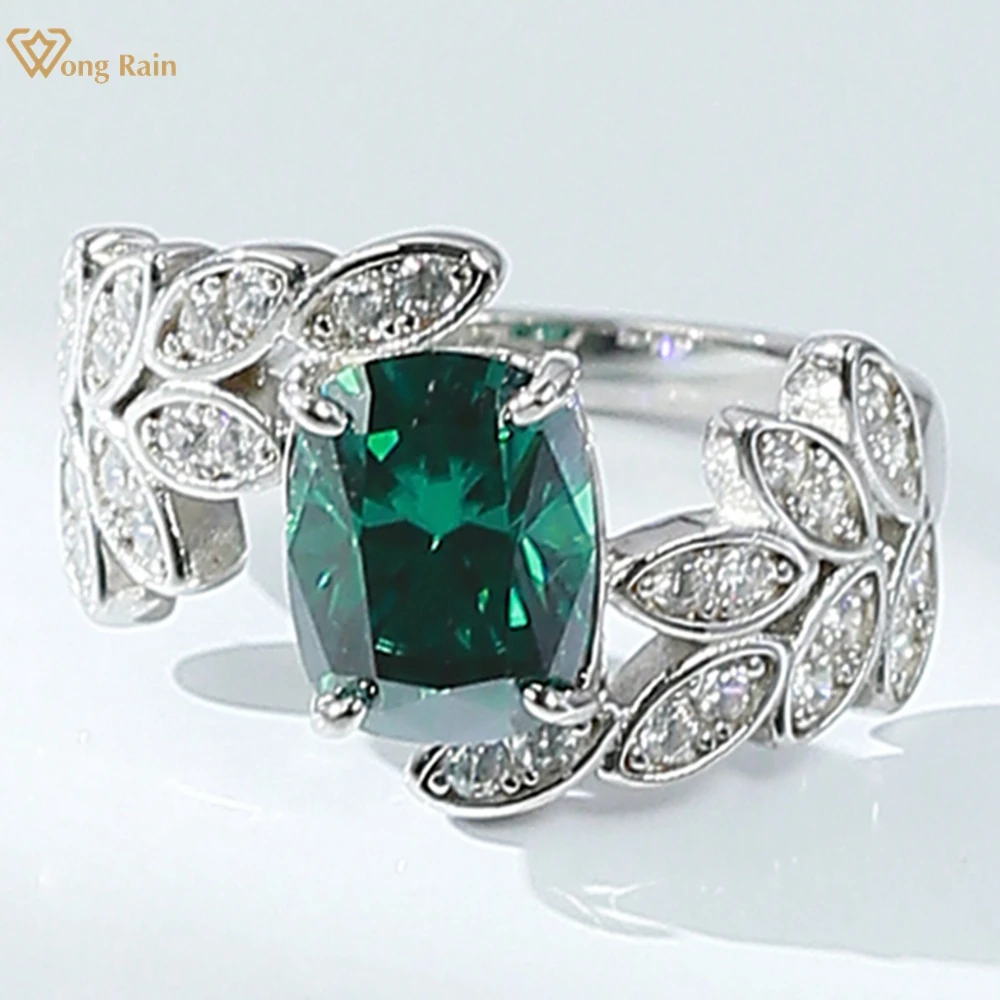 

Wong Rain Vintage 100% 925 Sterling Silver 3EX VVS1 Cushion Cut 3 CT Real Moissanite Diamonds Gems Engagement Rings Fine Jewelry