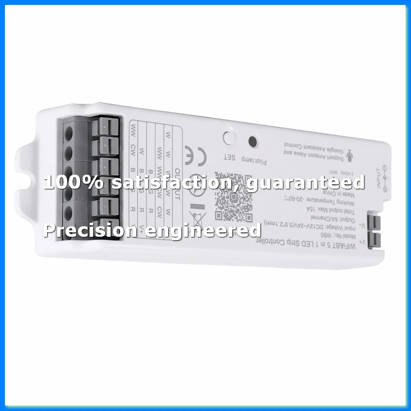 

WB5 RF WiFi Bluetooth LED Strip Controller RGB CCT RGBW 5In1 Dimmable DC12-24V Lights Controller for Smart Life APP-AD23