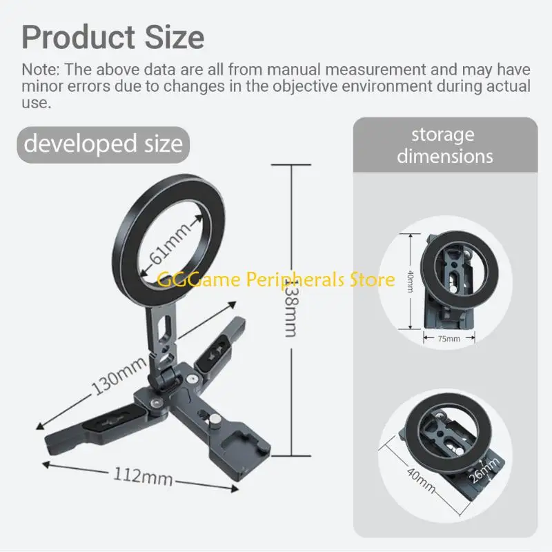 U55B Phone Tripod Phone Stand Desk Mount Selfier Handle Holder for Smartphone