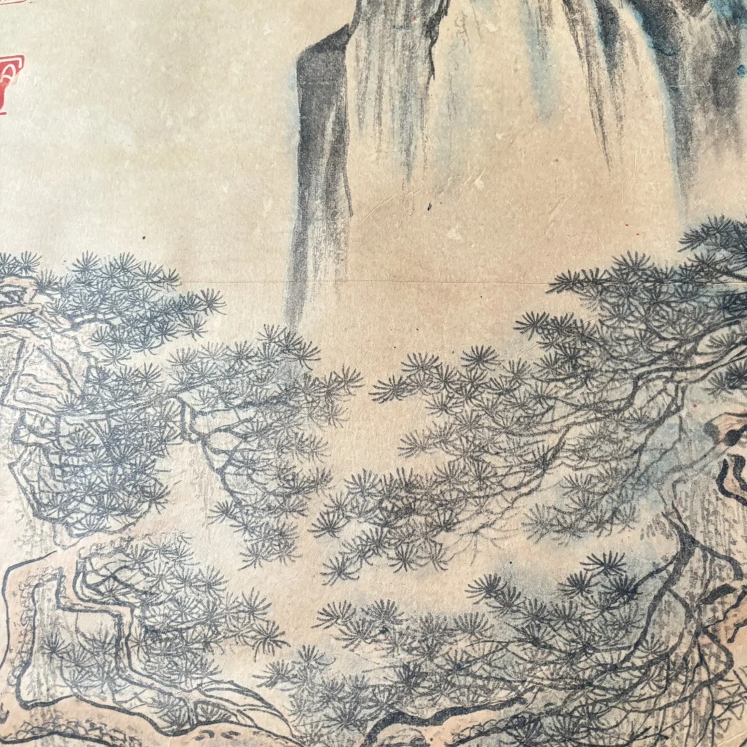 China Xuan paper nave living room Tang Liuren figure wall decoration scroll painting gift