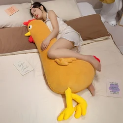 60-140CM Giant Chicken Plush Toy Stuffed Animal Gift Sleep Long Pillow Doll Pet Home Decor Birthday Gift for Pregnant Women