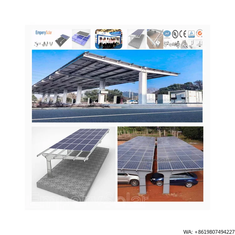 Customized Solar Panel System Excellent Water-proof Carport Solar Carport