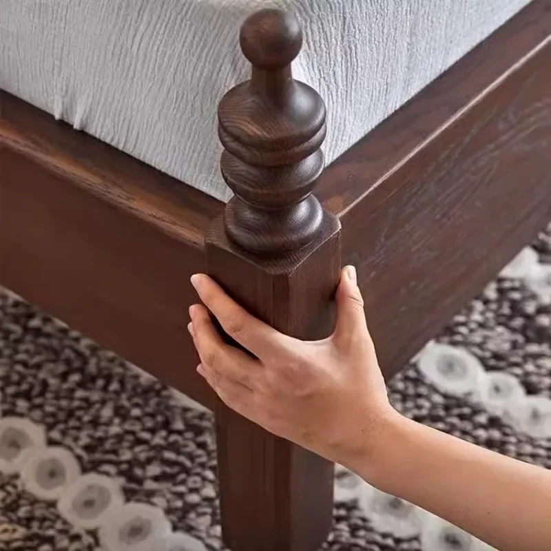 تصميم التوأم الحديثة بيع إطار سرير فاخر لوفت غرفة نوم الألواح الأمامية إطار سرير مزدوج كامل الحجم موبليس دي دورميتوريو أثاث المنزل #5