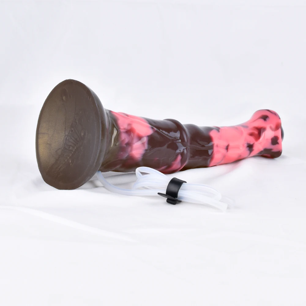 Faak Fantasie Ejaculatie Paard Dildo Met Sucker Multi Color Spray Vloeibare Functie Spuitende Penis Seksspeeltjes Voor Vrouwen Mannen