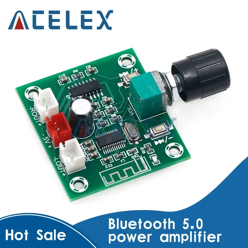 XH-A158 ultra clear Bluetooth 5.0 power amplifier board pam8403 small power DIY wireless speaker amplifier board 5W*2