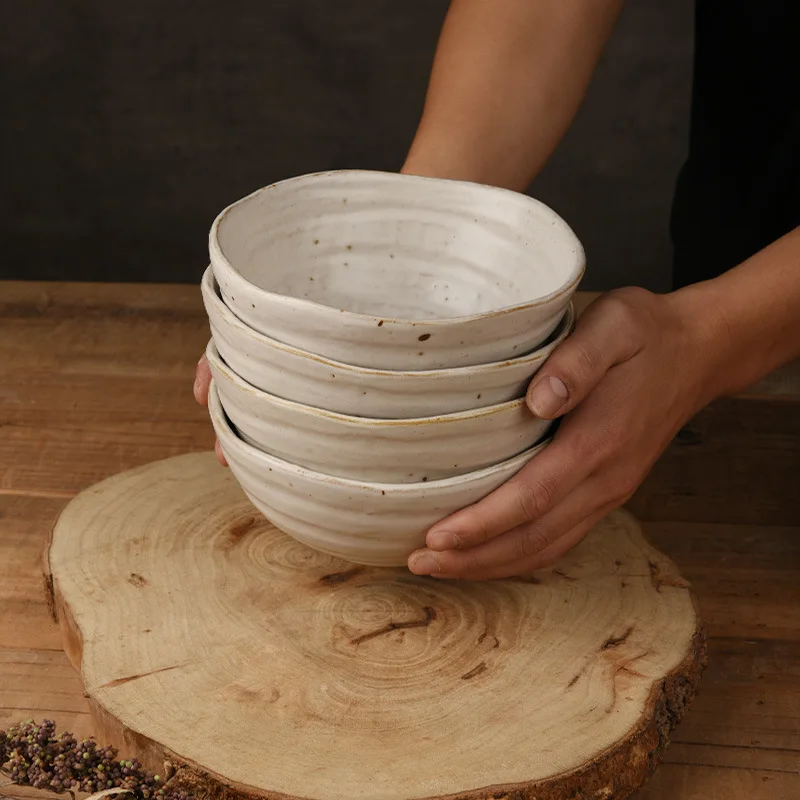 

Cross-Border Exclusive Nordic Stoneware Noodle Bowl Premium Japanese Ins-Style Serving Bowls For Home Kitchen Table Decoration
