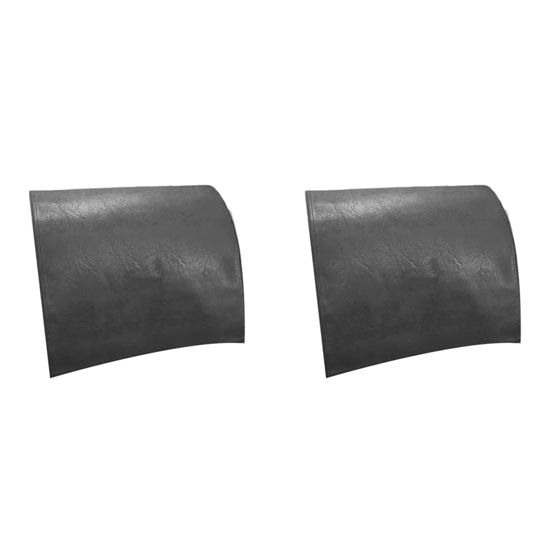 ABDJ-2X Non-Slip Faux Leather Headrest Protector For Recliner Chair,Headrest Cover For Furniture Slipcovers Cover Black